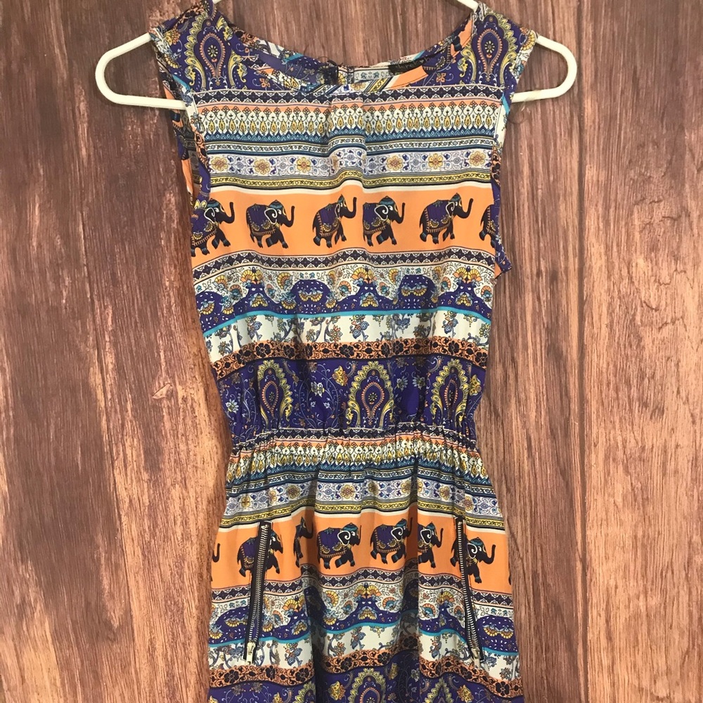 Patterned Derek Heart Summer Dress